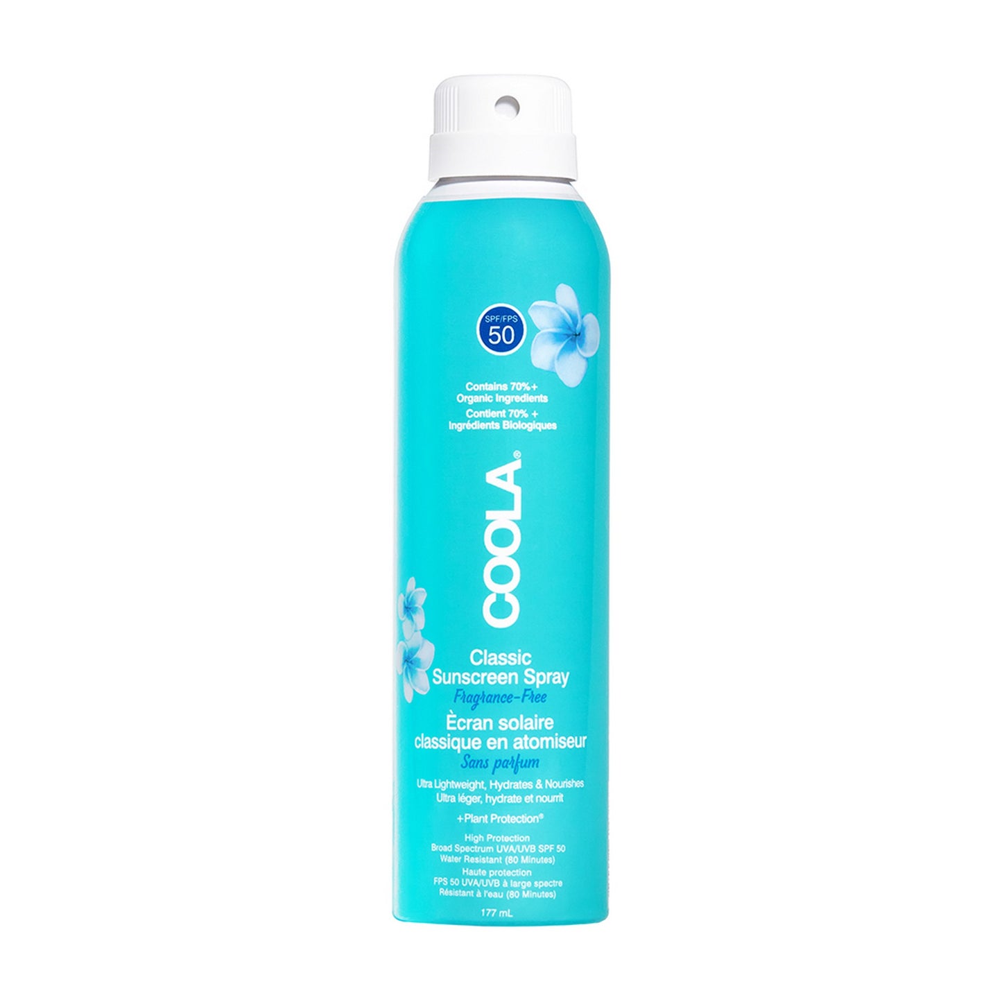 COOLA CLASSIC BODY SPRAY SPF 50 - FRAGRANCE FREE - 177 ML