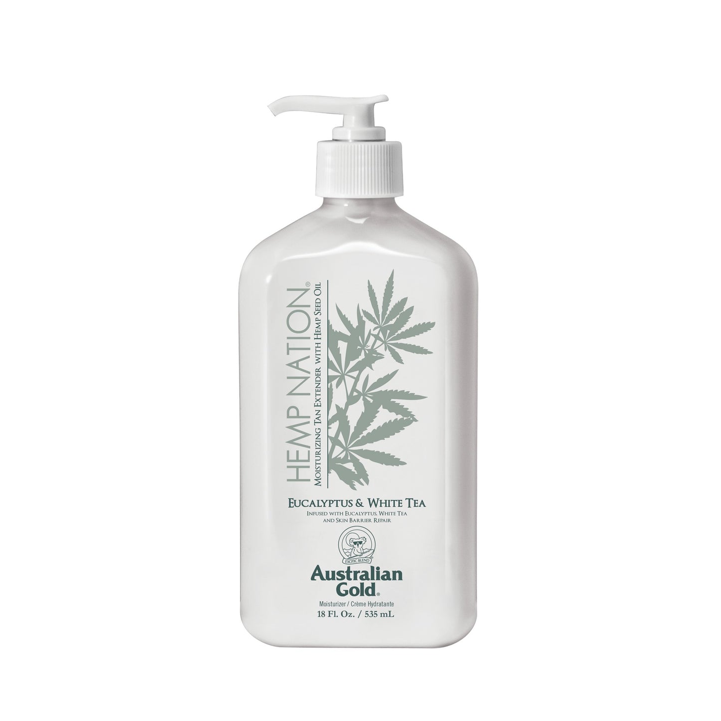 AUSTRALIAN GOLD HEMP NATION BODYLOTION - EUCALYPTUS & WHITE TEA - 535 ML