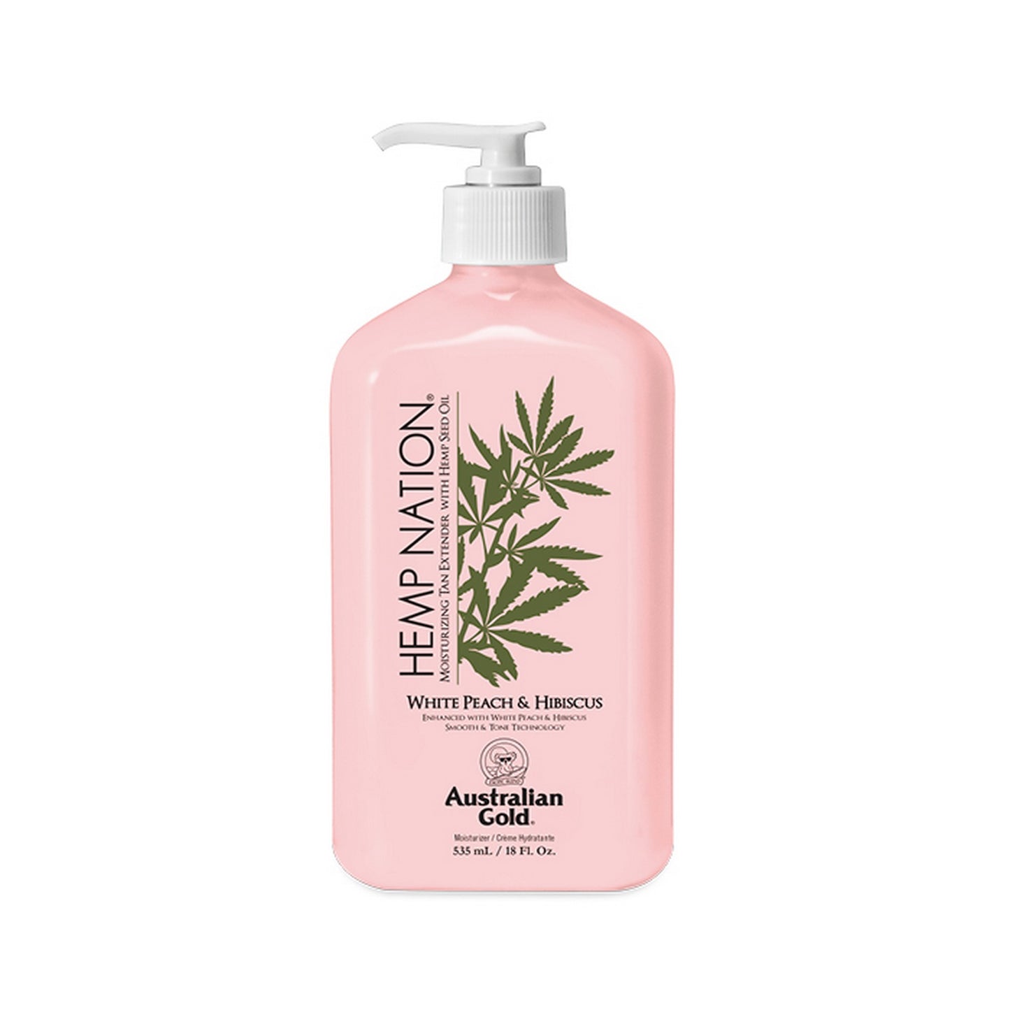 HEMP NATION BODYLOTION - WHITE PEACH & HIBISCUS - 535 ML