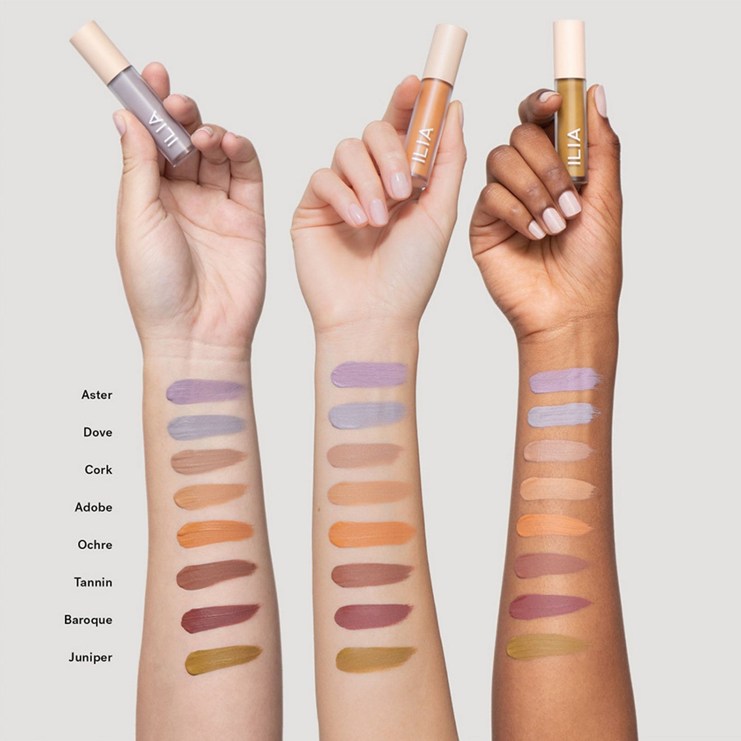 ILIA LIQUID POWDER MATTE EYE TINT - TANNIN