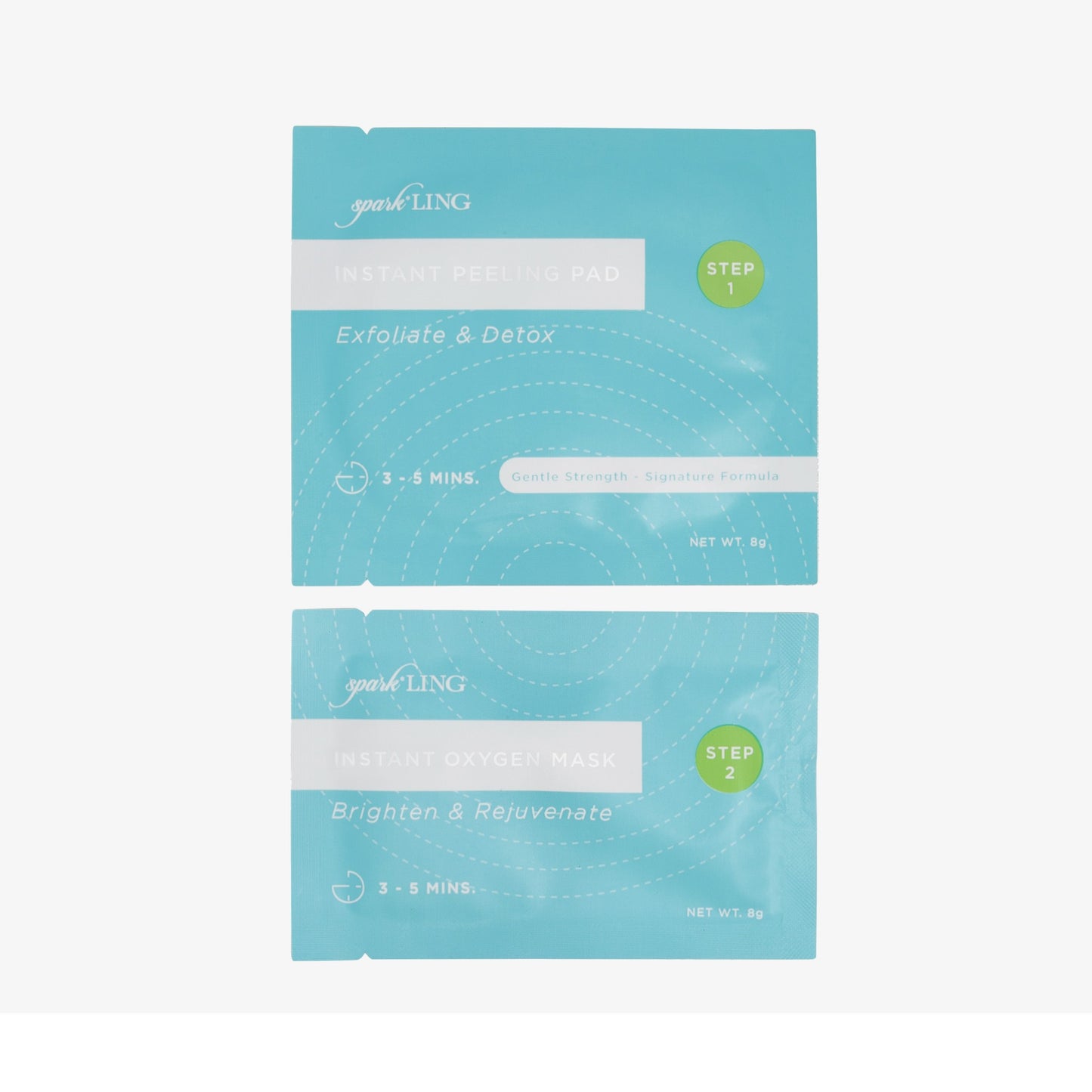 LING SPARKLING INSTANT DIY O2 FACIAL KIT - 1x10