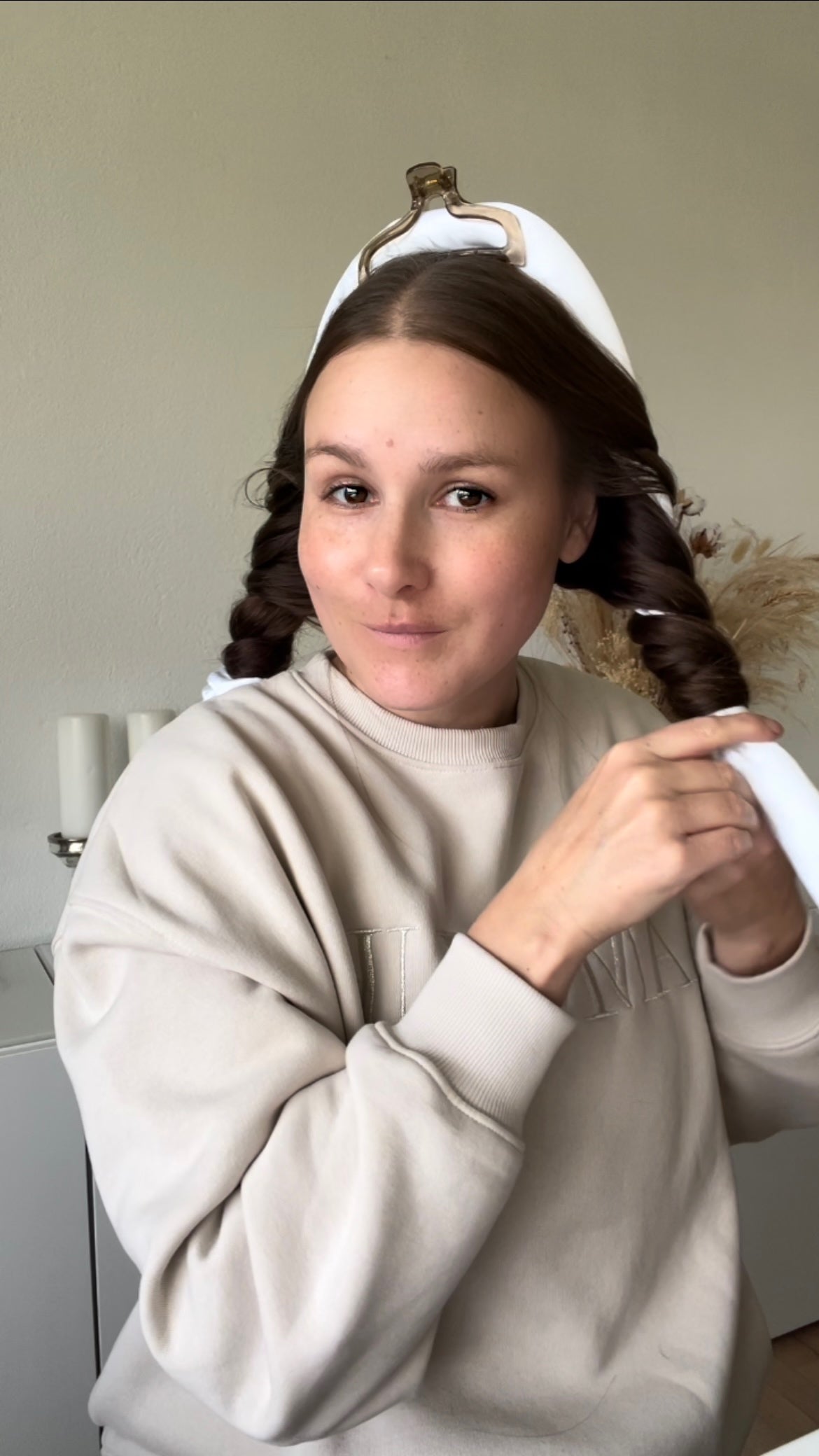 SILKE VARMELØS KRØLLE KIT - HVID