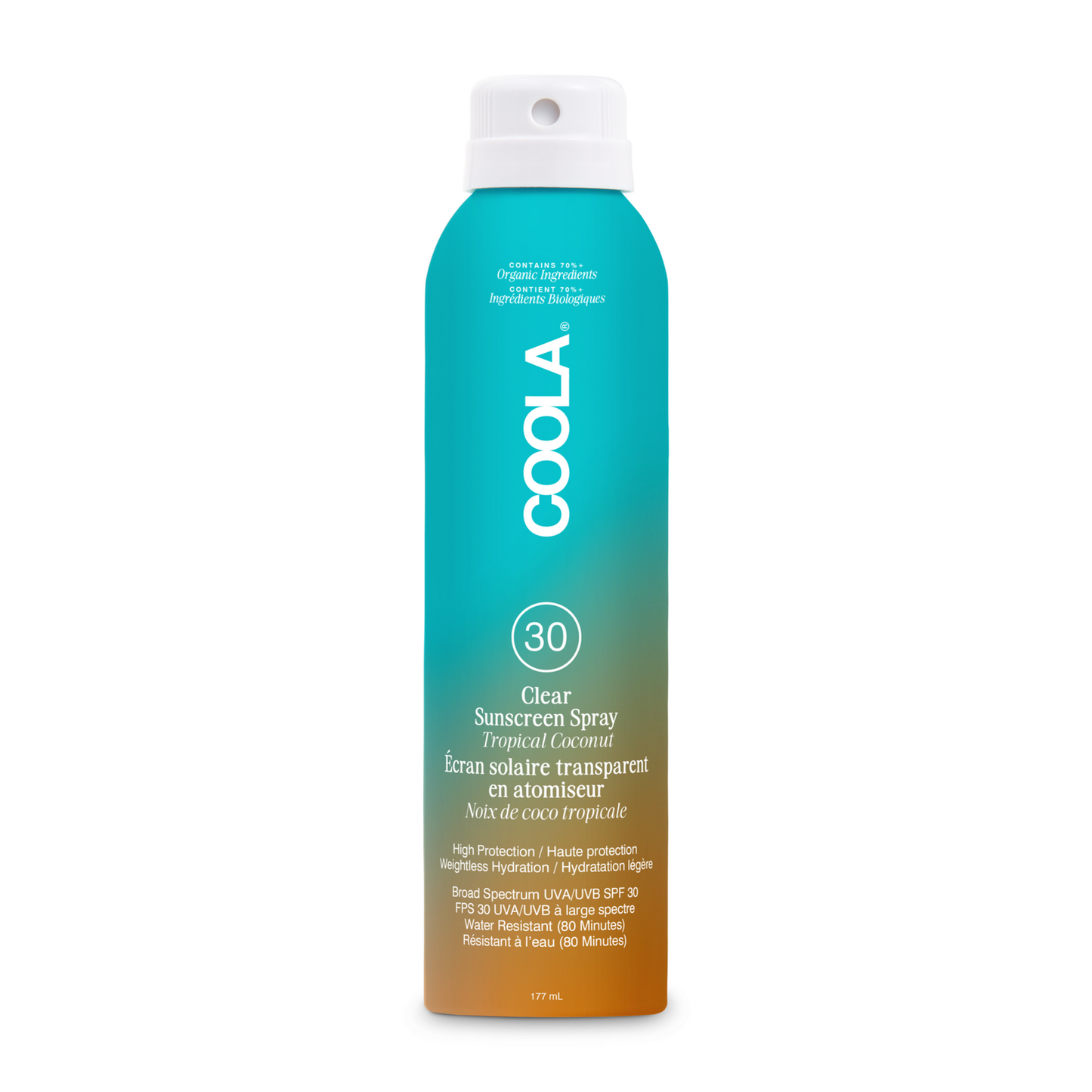 COOLA CLASSIC BODY SPRAY SPF 30 - TROPICAL COCONUT - 177 ML